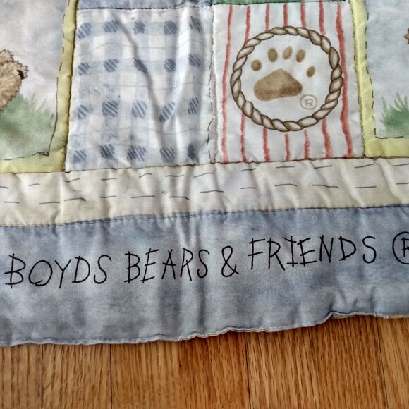 Vintage Boyds Bears Blanket Puffy Quilted Baby Comforter - Picture 5 of 16